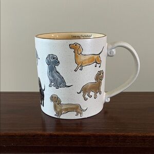Dachshund Dog Mug - Gray and Tan
